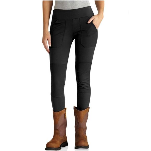Carhartt Force Utility Black Knit Farm Thick Leggings Size S NWT - Picture 2 of 8